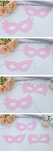 Pink sequin masquerade half face mask, perfect party dress up and cosplay costume accessory.