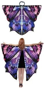 Starry Butterfly Cloak Shawl Halloween Cosplay Costume Party Stage Performance Props Item