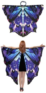 Starry sky butterfly cape cloak cosplay costume for Halloween stage performance party show