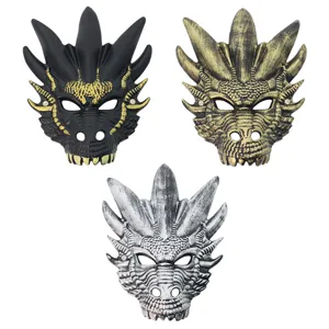 Halloween 3D dragon mask full face rubber costume party cosplay props stylish accessories