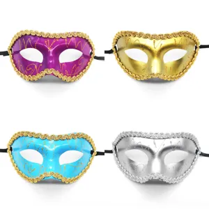Halloween Maskerade Maske Halbgesicht Party Ball Kostüm Requisiten Vier bunte Farben.