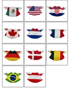 Nationale Flagge Gans Kleidung für Garten Veranda Rasen Ornament 2026 Weltmeisterschaft Thema