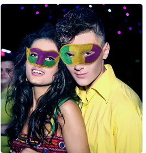 Carnival mask party glitter half face mask Mardi Gras festival costume dress up accessory