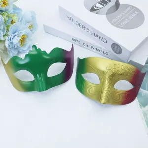 Bunte Retro Halbgesicht Maske Set für Karneval Partys Bälle und Bühnenauftritte Kostüme.