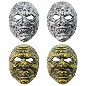 Halloween horror scary clown mask thickened masquerade performance props set of four