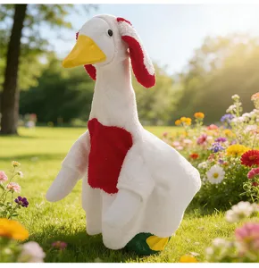 Joli jouet en peluche oie lapin de Pâques décoration de jardin extérieur accessoire