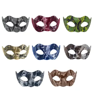 Halloween Maskerade Halbgesicht Maske Tierdruck Party Augenmaske dekorativer Artikel