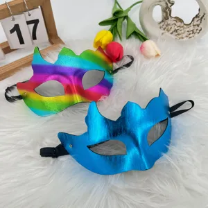 Halloween feest masker PVC metallic glanzend sexy oogmasker voor verkleedpartij en feest