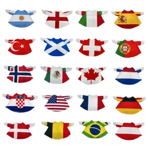 Länderflagge Gans Kleidung 2026 Weltmeisterschaft Rasen Dekor Outfit Plüschtier Kleidung