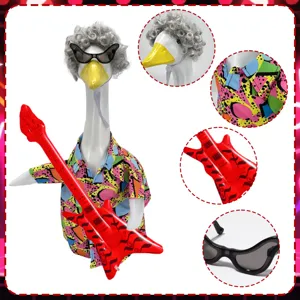 Ensemble de Costume de Jarre de Porche Disco Amusant Pour Animaux de Compagnie Comprend une Perruque des Lunettes de Soleil une Chemise Imprimée et des Accessoires Gonflables Vêtements de Fête Décoratifs