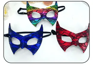 PVC snake lace bat mask half face Halloween masquerade party costume cosplay eye mask.