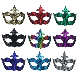 Masque de bal masqué en dentelle PVC sexy accessoires de fête d'Halloween carnaval vénitien
