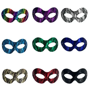 PVC lace pattern masquerade mask carnival Halloween party half face decoration props