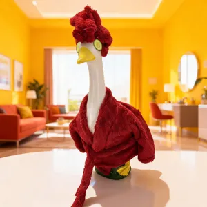 Lustige Veranda Gans Bademantel Figur Harz Hof Dekoration niedlich Haus Urlaub Geschenk