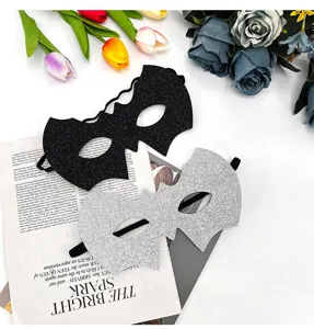 Glitter bat mask Venetian masquerade party eye mask for women carnival dress up costume