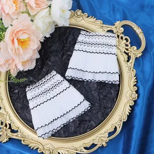 Ensemble choker bracelet en dentelle double couche accessoires de costume Lolita pour fête.