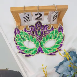 Mardi Gras pailletten masker kleurrijke feestbalmasker decoratieve rekwisieten voor karnaval