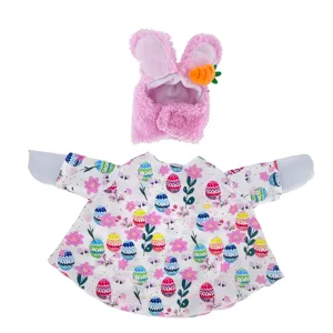 Pasen veranda gans outfit 23 inch grote witte gans kostuum konijnenoor hoed jurk set