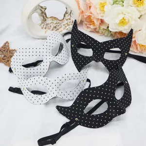 Halloween Halbgesicht PVC Punkte Maske sexy Party Augenmaske Damen Karneval Maskenball
