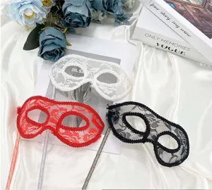Elegante spitze maske venezianische kostüm augenmaske für halloween party damen