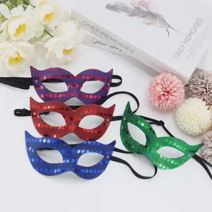 Sequin PVC half gezicht masker carnaval feest kostuum masquerade bal performance maskers