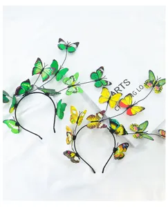 Cerchietto con farfalle fata fascia per capelli carino accessori floreali per festa