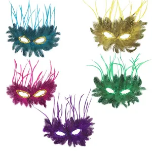Veren masker Venetiaanse stijl feest carnaval kostuum oogmasker verkleedpartij.