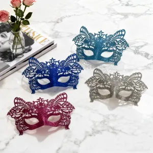 Halloween glitter half face mask for party masquerade sexy eye mask party costume props