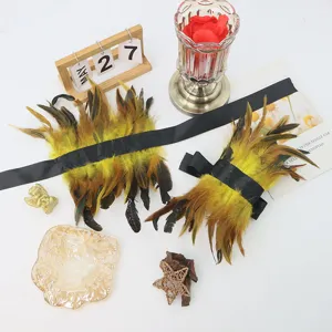 Feather leg warmers fluffy foot rings costume accessories for masquerade party runway dress up