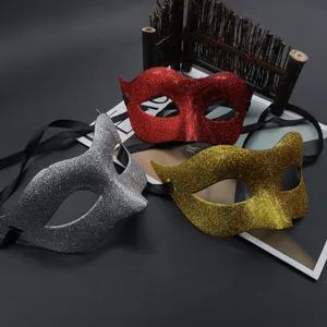 Halloween Venedig Maskerade Glitzer Halbgesicht Maske Zorro Stil Augenmaske Party Requisiten