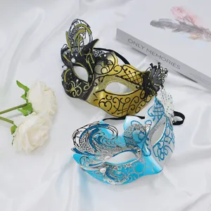 Exquisite masquerade mask vintage half face swan party mask for prom Halloween costume.