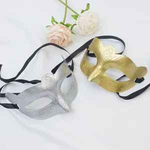 Venezianische Maske Gold Silber Halbgesicht Maske Halloween Party Augenmaske Requisiten
