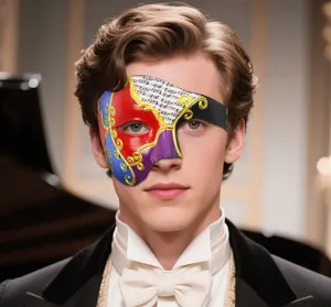 Exquisite halbgesicht Phantom Maske für Halloween Opern Party Kostüm Verkleidung.