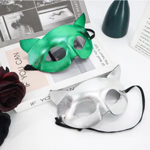 Masque de chat en composite PVC masque pour les yeux de mascarade sexy pour fête femme
