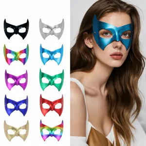 Masquerade Bat Eye Mask Sexy PVC Bat Mask For Women Halloween Carnival Party Dress Up Costume Accessory