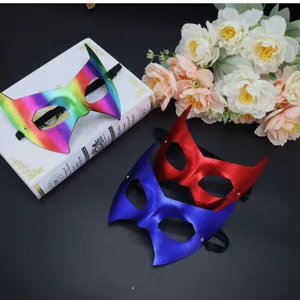 PVC Bat Mask Halloween Masquerade Party Eye Mask Cosplay Costume Accessories Colorful
