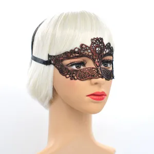 Bronzefarbene Damen Maske, sexy Katzen Augen Maske für Maskenball, Halloween Party Kostüm.