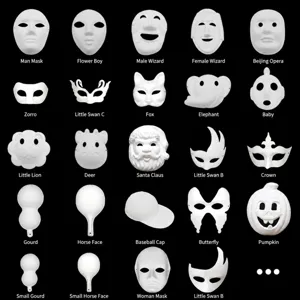 DIY Blanko Papiermaché Maske Zum Bemalen Halloween Party Maskenball Masken Für Kinder Schule Bastelprojekte Weiß Opernmaske