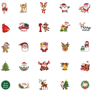 Christmas waterproof stickers decal set for laptop suitcase home window glass decor 200pcs