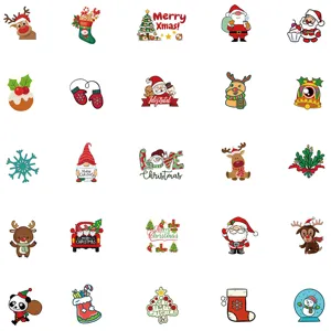 Christmas waterproof graffiti stickers cute cartoon Santa reindeer DIY decoration for laptop