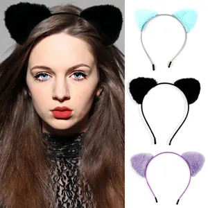 Japanischer Stil Plüsch Katzenohren Fuchs Ohren Stirnband Kawaii Kunstpelz Haarreif Für Cosplay Party Täglich Kopfschmuck Für Damen Mädchen