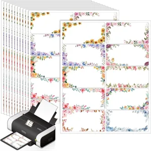 Personalisierte Blumen Adressversand Etiketten Selbstklebend Bedruckbare Geschenk Aufkleber Papier Etiketten