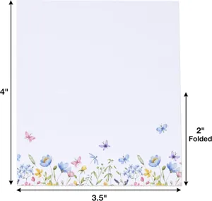 Vista di dettaglio del segnaposto floreale acquerello, ideale per decorare feste.
