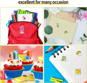 Cute animal reward stickers set for kids, motivational classroom diary decor.