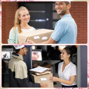 Blumen Absender Etiketten selbstklebend fuer Versand, Briefe und Geschenkverpackung Dekoration.