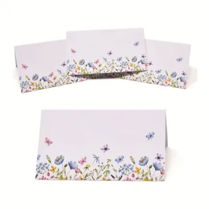Segnaposto floreali ad acquarello carte da tenda per festa di nozze cena decorazione tavolo