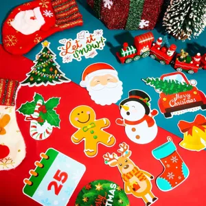 Weihnachten magnetisch kühlschrankaufkleber set cartoon deko süß festlich dekoration
