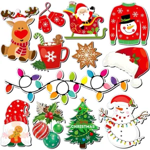 Weihnachten magnetische Kühlschrankmagnete Set, süße Feiertag Deko Aufkleber für Zuhause.