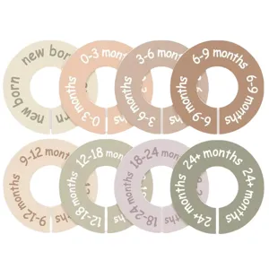 Baby Closet Dividers Plastic Infant Clothing Size Dividers For Newborn To Toddler Wardrobe Storage Organization