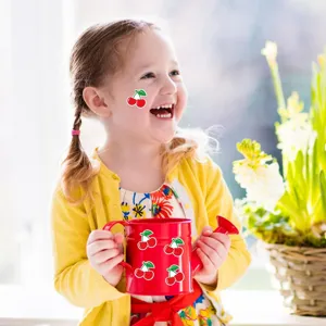 Adorables autocollants de fruits cerises étiquettes adhésives créatives DIY pour enfants